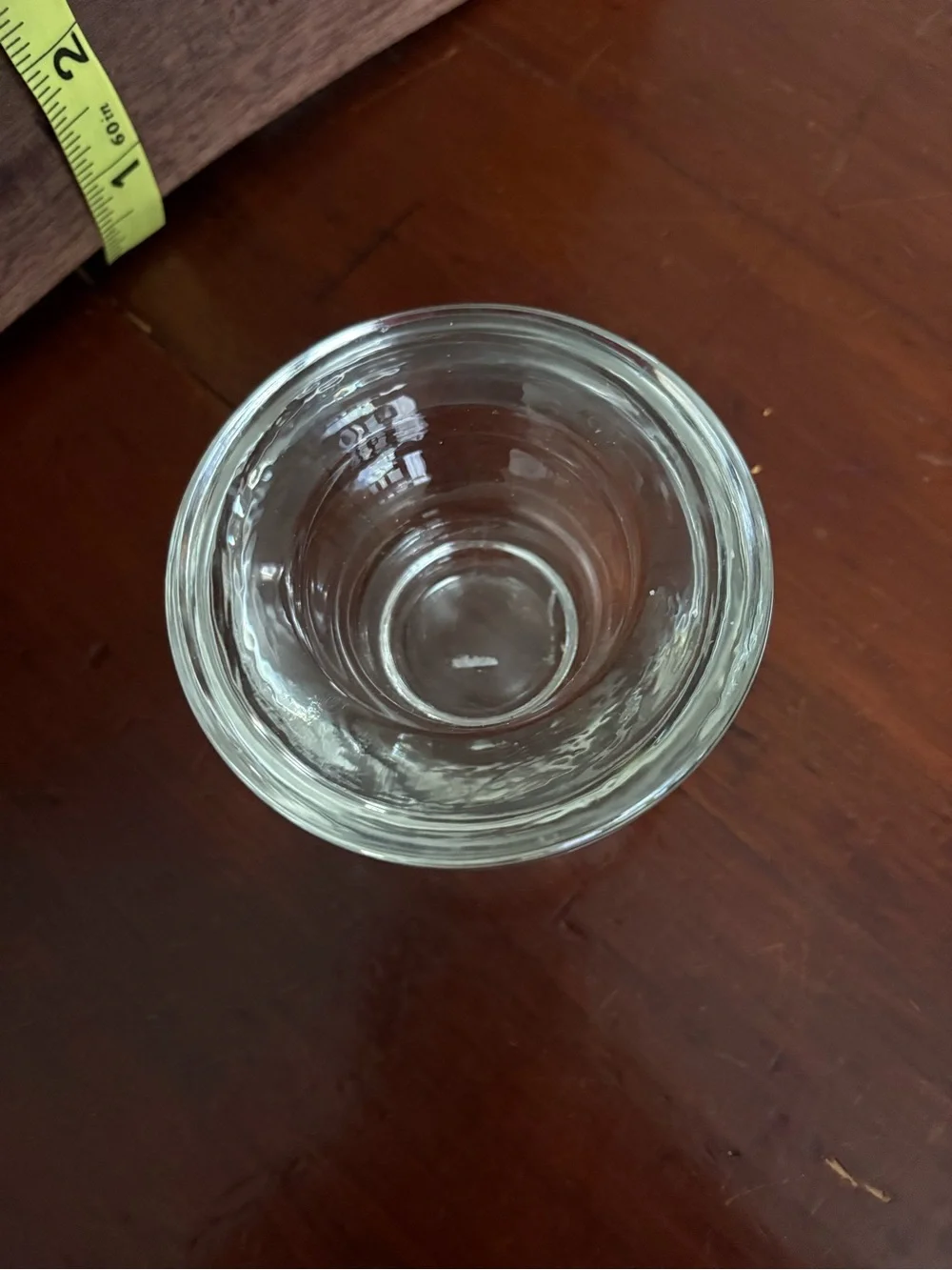 Yankee Candle Clear Glass Votive Holder with Dark Green Votive